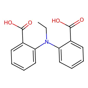 2,2'-(Ethylazanediyl)dibenzoic acid structure