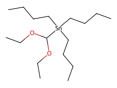 Stannane, tributyl(diethoxymethyl)- structure