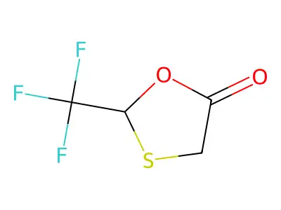 2-(Trifluoromethyl)-1,3-oxathiolan-5-one structure