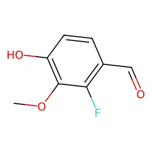 2-Fluoro-4-hydroxy-3-methoxybenzaldehyde structure