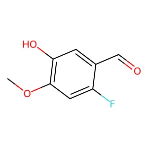 2-Fluoro-5-hydroxy-4-methoxybenzaldehyde structure