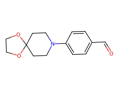 4-(1,4-Dioxa-8-azaspiro[4.5]decan-8-yl)benzaldehyde structure