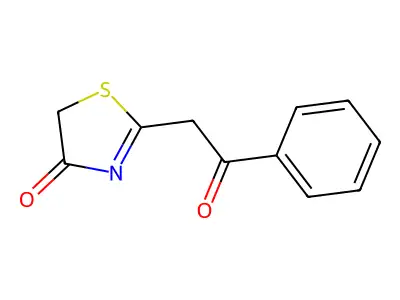 4(5H)-Thiazolone, 2-(2-oxo-2-phenylethyl)- structure