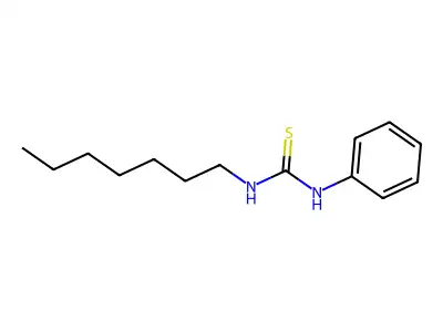 1-Heptyl-3-phenyl-2-thiourea structure