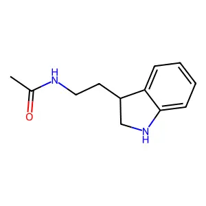 N-[2-(2,3-dihydro-1H-indol-3-yl)ethyl]acetamide structure
