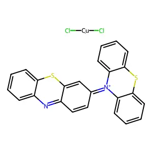 Dichlorocopper; 3-phenothiazin-10-ium-10-ylidenephenothiazine structure