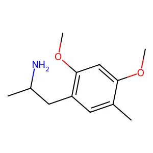 Benzeneethanamine, 2,4-dimethoxy-alpha,5-dimethyl- structure