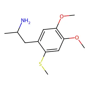 2-Methylthio-4,5-dimethoxyamphetamine structure