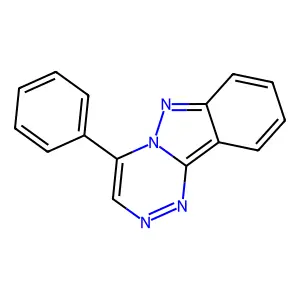 4-Phenyl(1,2,4)triazino(4,3-b)indazole structure