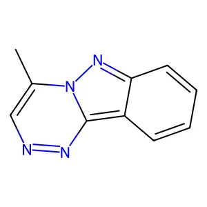 4-Methyl(1,2,4)triazino(4,3-b)indazole structure