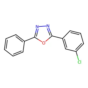 2-(3-Chlorophenyl)-5-phenyl-1,3,4-oxadiazole structure
