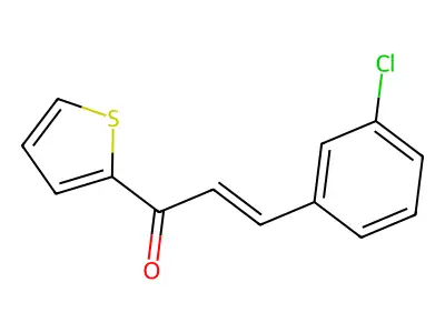 3-(3-Chlorophenyl)-1-thiophen-2-ylprop-2-en-1-one structure