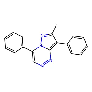 7-Methyl-4,8-diphenylpyrazolo[5,1-c][1,2,4]triazine structure