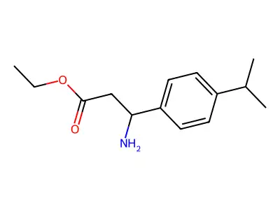 Ethyl 3-amino-3-[4-(propan-2-yl)phenyl]propanoate structure