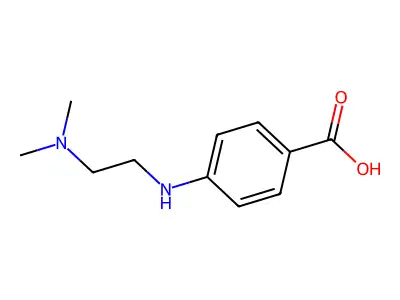 Benzoic acid, 4-[[2-(dimethylamino)ethyl]amino]- structure