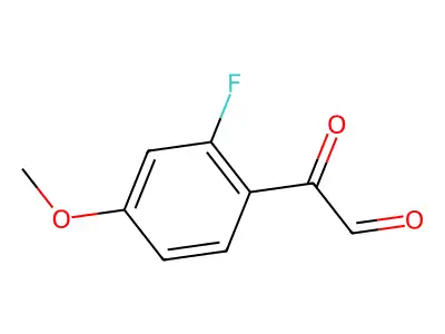 2-(2-Fluoro-4-methoxyphenyl)-2-oxoacetaldehyde structure