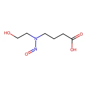 Butanoic acid, 4-((2-hydroxyethyl)nitrosoamino)- structure