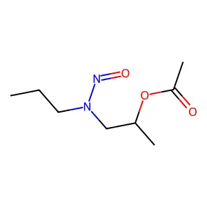 1-[Nitroso(propyl)amino]propan-2-yl acetate structure