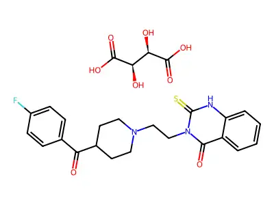 Altanserin Tartrate structure