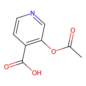 4-Pyridinecarboxylic acid, 3-(acetyloxy)- structure