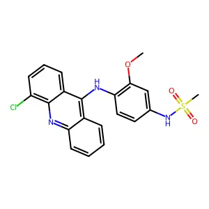 Methanesulfonanilide, 4'-((4-chloro-9-acridinyl)amino)-3'-methoxy- structure