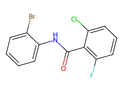 N-(2-bromophenyl)-2-chloro-6-fluorobenzamide structure