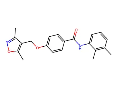 4-[(3,5-dimethyl-1,2-oxazol-4-yl)methoxy]-N-(2,3-dimethylphenyl)benzamide structure