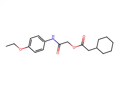 [2-(4-Ethoxyanilino)-2-oxoethyl] 2-cyclohexylacetate structure
