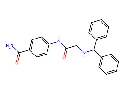 4-[[2-(Benzhydrylamino)acetyl]amino]benzamide structure