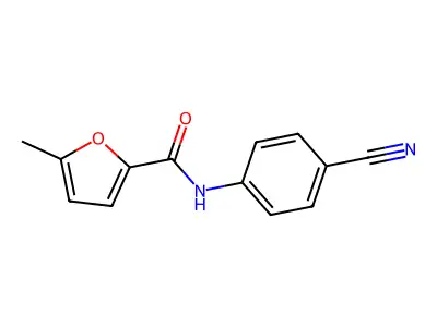 N-(4-cyanophenyl)-5-methylfuran-2-carboxamide structure