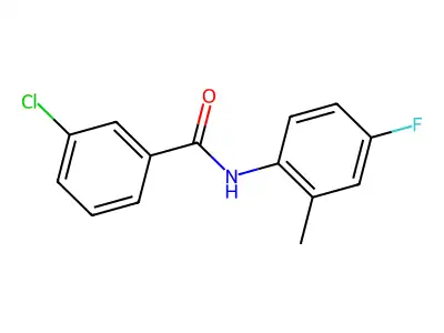 3-chloro-N-(4-fluoro-2-methylphenyl)benzamide structure