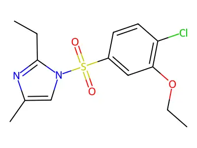 1-(4-Chloro-3-ethoxyphenyl)sulfonyl-2-ethyl-4-methylimidazole structure