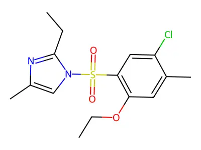1-(5-Chloro-2-ethoxy-4-methylphenyl)sulfonyl-2-ethyl-4-methylimidazole structure