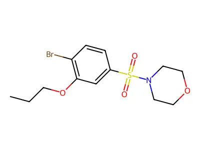 4-(4-Bromo-3-propoxyphenyl)sulfonylmorpholine structure