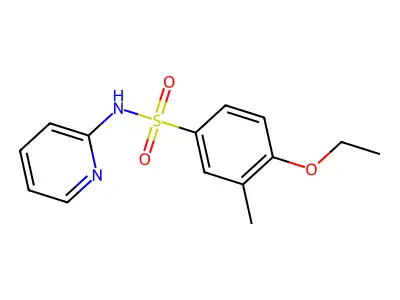 4-ethoxy-3-methyl-N-pyridin-2-ylbenzenesulfonamide structure