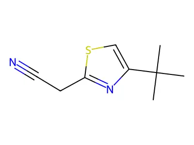 (4-tert-Butyl-1,3-thiazol-2-yl)acetonitrile structure
