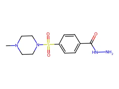 4-[(4-Methylpiperazin-1-yl)sulfonyl]benzohydrazide structure