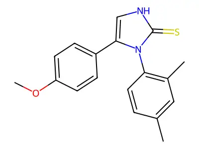 1-(2,4-dimethylphenyl)-5-(4-methoxyphenyl)-1H-imidazole-2-thiol structure