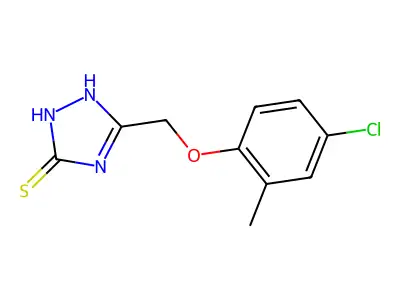 5-[(4-chloro-2-methylphenoxy)methyl]-4H-1,2,4-triazole-3-thiol structure