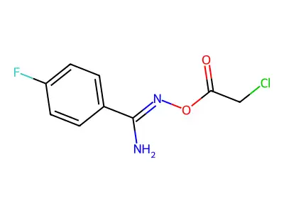 (Z)-n'-(2-chloroacetoxy)-4-fluorobenzimidamide structure