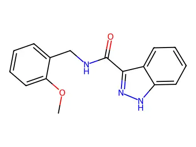 N-[(2-methoxyphenyl)methyl]-1H-indazole-3-carboxamide structure