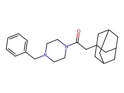 2-(1-Adamantyl)-1-(4-benzylpiperazin-1-yl)ethanone structure