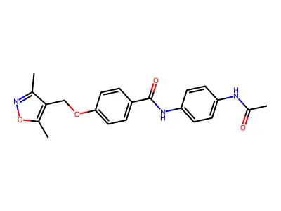 N-(4-acetamidophenyl)-4-[(3,5-dimethyl-1,2-oxazol-4-yl)methoxy]benzamide structure