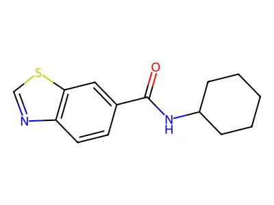 n-Cyclohexylbenzo[d]thiazole-6-carboxamide structure