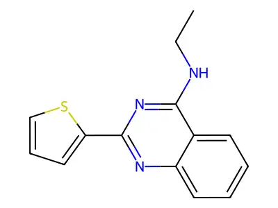 N-ethyl-2-(thiophen-2-yl)quinazolin-4-amine structure