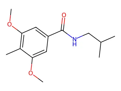 n-Isobutyl-3,5-dimethoxy-4-methylbenzamide structure