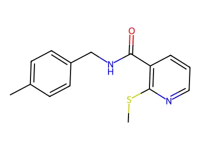 N-(4-Methylbenzyl)-2-(methylthio)nicotinamide structure