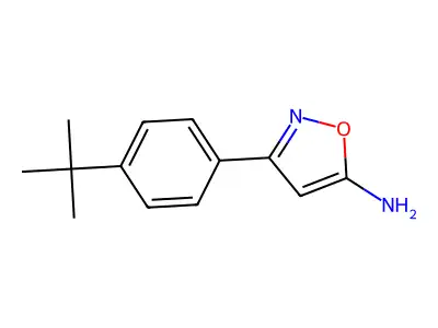 3-(4-(1,1-Dimethylethyl)phenyl)-5-isoxazolamine structure