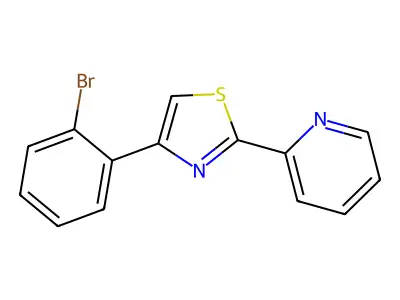 4-(2-Bromophenyl)-2-(pyridin-2-yl)thiazole structure
