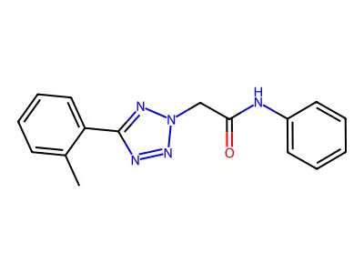 2-[5-(2-methylphenyl)-2H-tetrazol-2-yl]-N-phenylacetamide structure